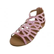 G7602C-P - Wholesale Youth's "EasyUSA" Rhinestone Top Gladiator Sandals ( *Pink Color )
